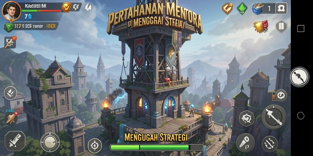 Gameplay 6CF yang menarik dengan strategi Tower Defense.
