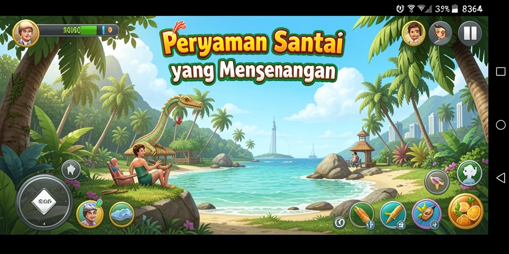 Tampilan gameplay menarik dari 8364 dengan karakter yang lucu.