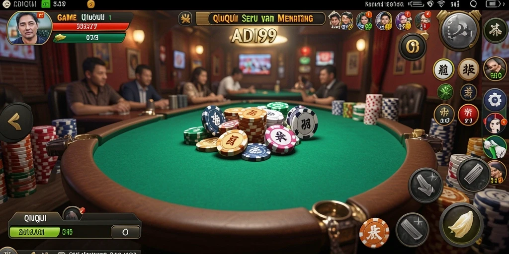 Tampilan gameplay seru ADI99 dengan aksi QiuQiu yang intens.
