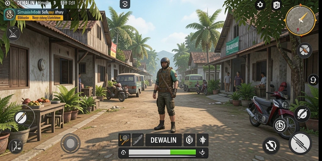 Tampilan gameplay DEWALIN yang menarik dan interaktif.